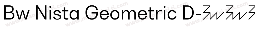 Bw Nista Geometric D字体转换